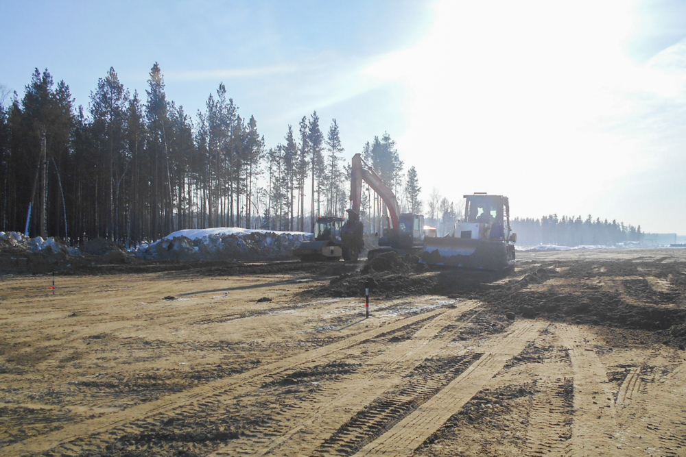 Возобновилось строительство обхода города Усолье-Сибирское